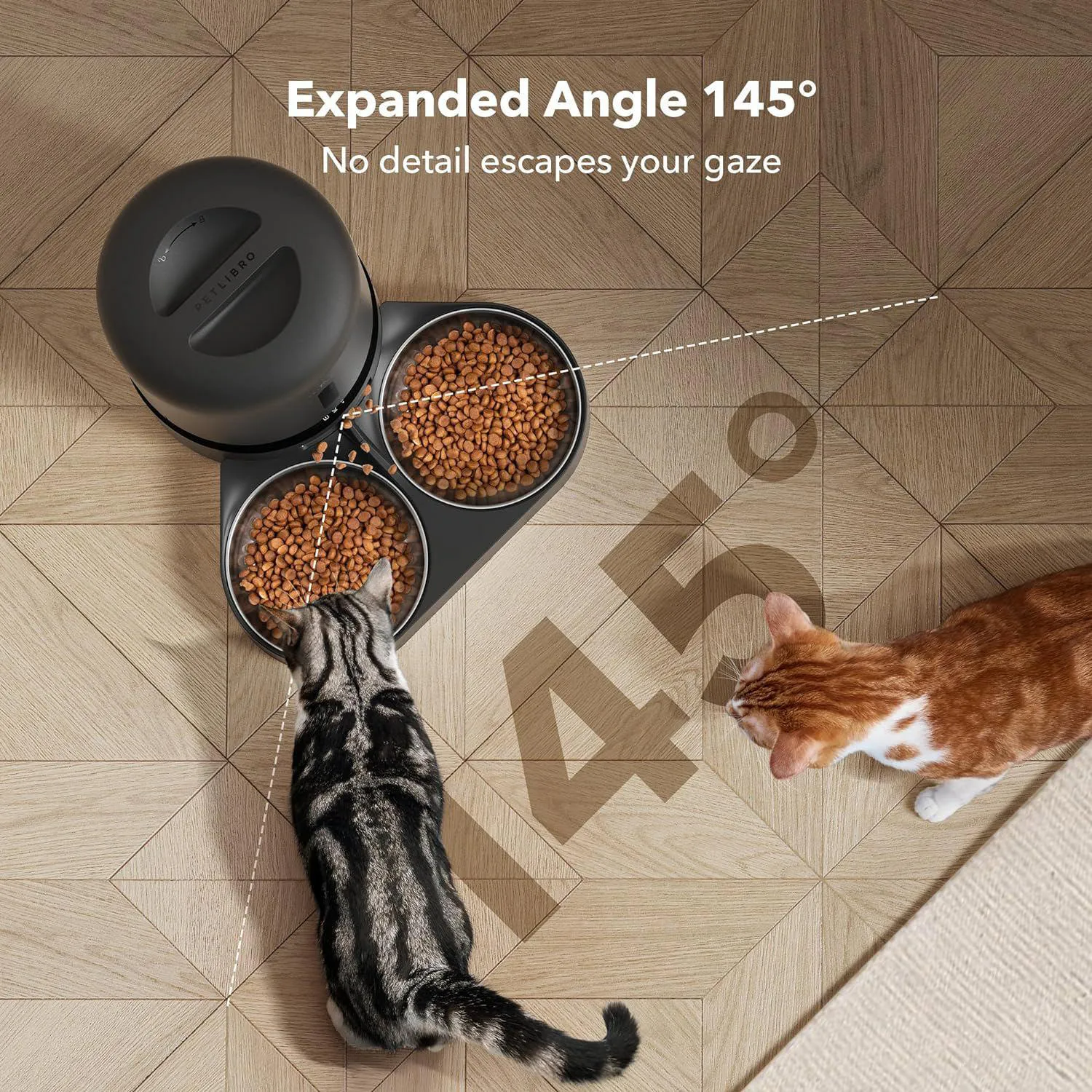 Comedero Automático para Gatos Petlibro Con Cámara y Doble Bandeja 5L 3