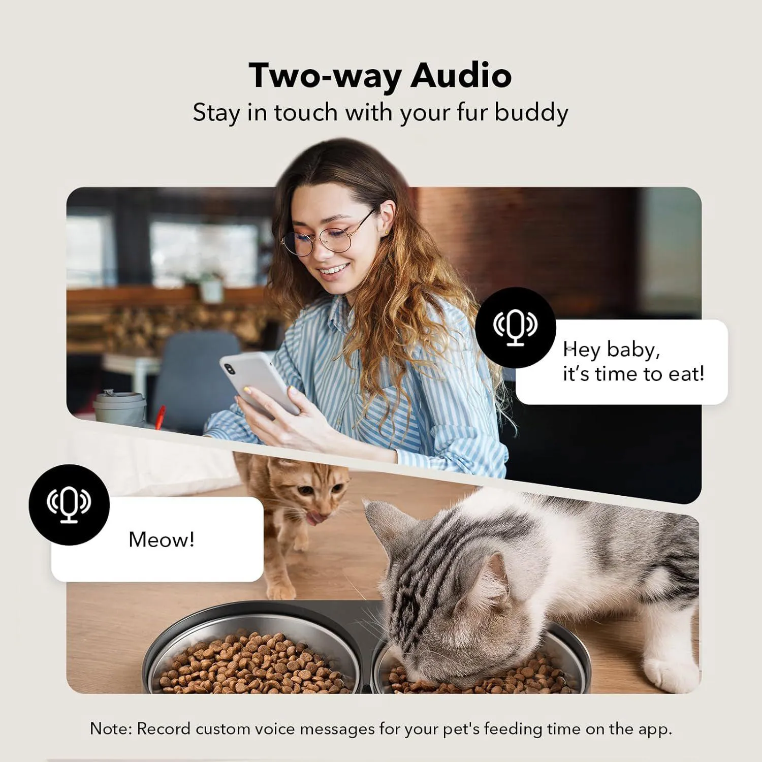 Comedero Automático para Gatos Petlibro Con Cámara y Doble Bandeja 5L 4