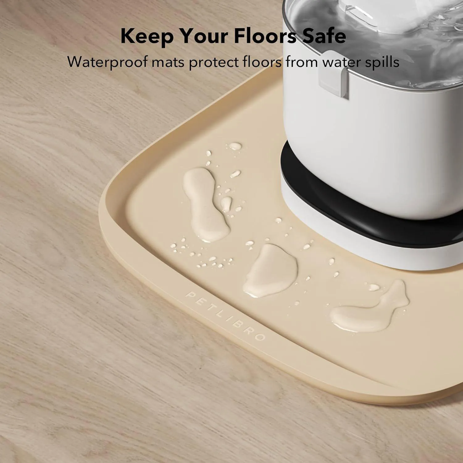 Tapete de Comida Impermeable para Gato 8