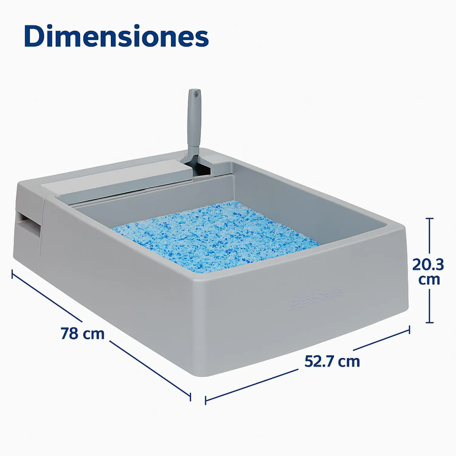 Arenero para Gatos Grande PetSafe con Compartimento Higiénico y Tapa Antiolores 3