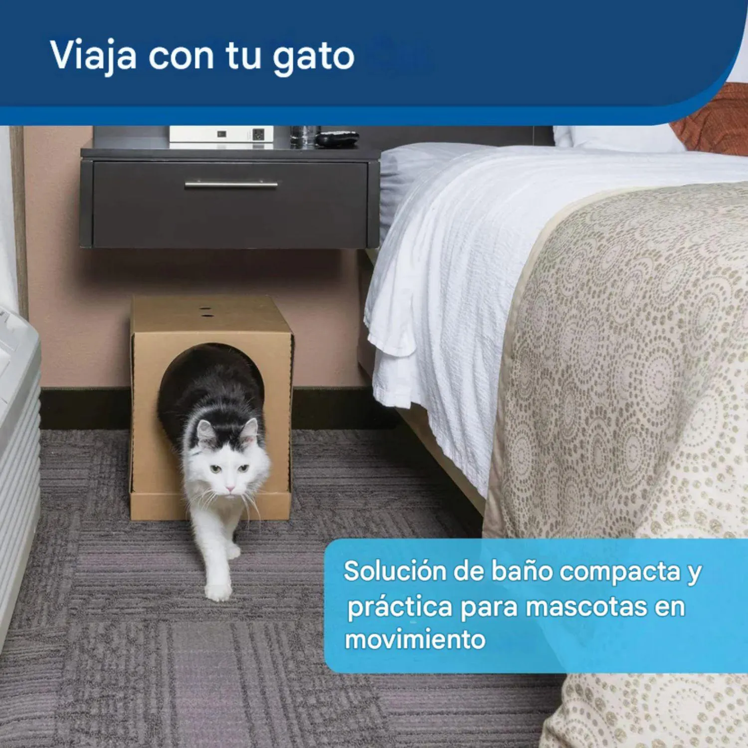 Arenero Desechable PetSafe con Arena de Cristal y Tapa Plegable