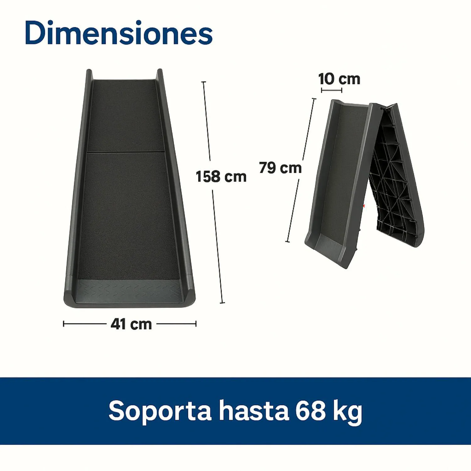 Rampa Plegable PetSafe Happy Ride para Perros con Superficie Antideslizante