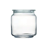Tarro 0.5 Litros Rondo Transparente con Tapa En Acrílico