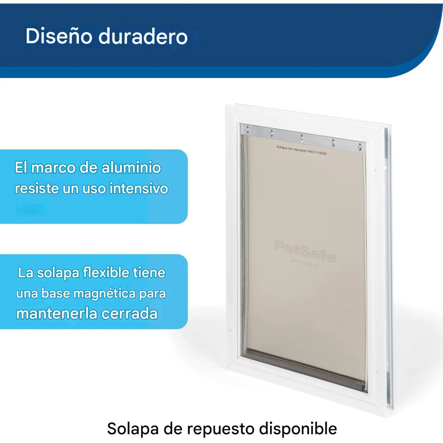 Puerta para Perros Aluminio Reforzado Raza Extra Grande Marca PetSafe