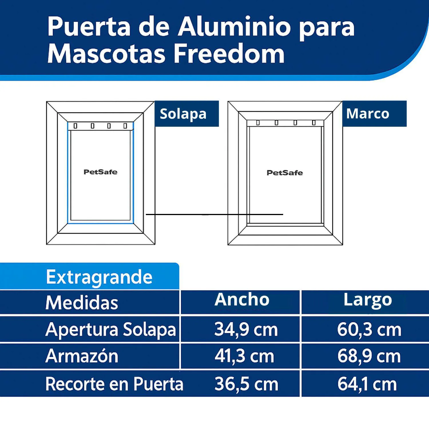 Puerta para Perros Aluminio Reforzado Raza Extra Grande Marca PetSafe 5