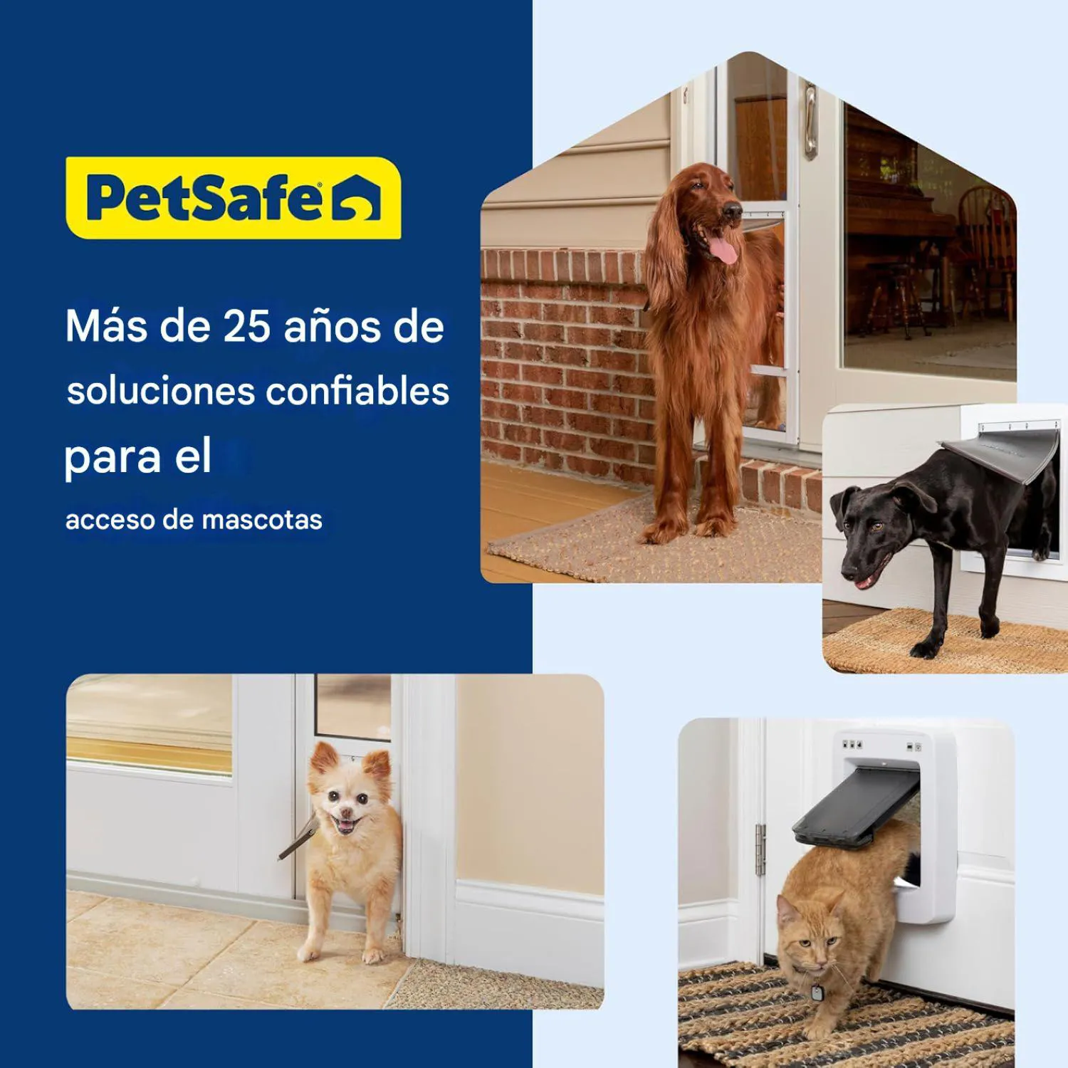 Puerta para Perros con Panel de Inserción Doble Solapa PetSafe Blanco 4