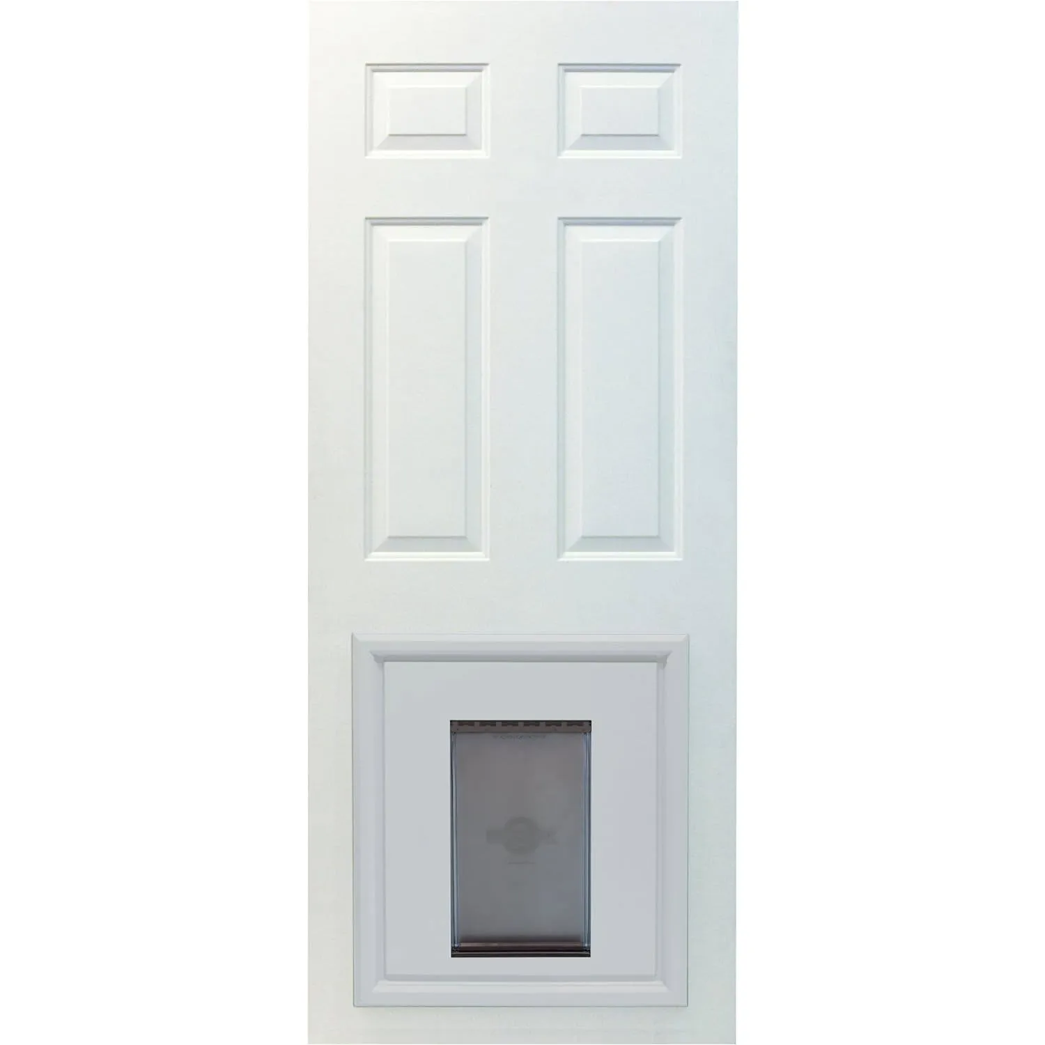 Puerta para Perros con Panel de Inserción Doble Solapa PetSafe Blanco 5