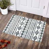 Alfombra Marroquí Color Blanco Lavable de 0.61x0.91 m Lahome