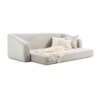 Sofá Cama Lier Tela Pet Friendly Antifluidos 230x100x70 Gris