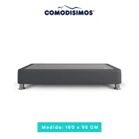 Base Cama Habana Gris Plomo 160X95