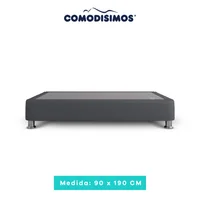 Base Cama Habana Gris Plomo 90x190