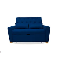 Sofacama Ackerman Azul Petroleo 150X94X150 Cm