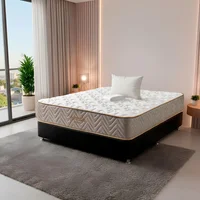 Combo Colchón Sencillo Fantasia Litium 100x190+base Cama Tipo Cuero Negro +1 Almohada+protector de Colchón