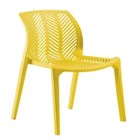 Silla Spyga Sin Brazos Fibra De Vidrio Puv Mostaza