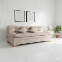 Sofacama Click Baúl Tres Pocisiones Beige Mármol