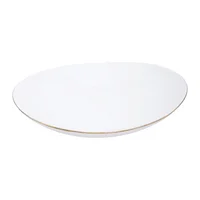 Plato Sopero Redondo Boat Gold Vitro de 9 Pulgadas Essenza