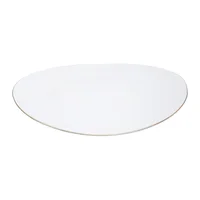 Plato Pando Redondo Boat Gold Vitro de 12 Pulgadas Essenza