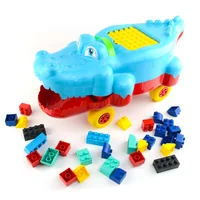 Cocodrilo Montable Con Bloques Creativos: Juego Y Desarrollo Azul