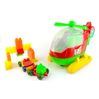 Helicóptero Didáctico: Juguete Creativo Desarrollo Infantil Rojo