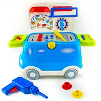 Bus De Herramientas Con 23 Piezas: Creatividad Y Aprendizaje Azul