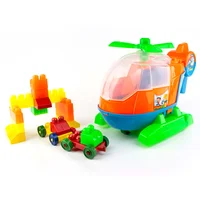 Helicóptero Didáctico: Juguete Creativo Desarrollo Infantil Naranja