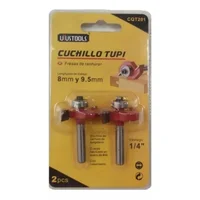 Juego de Fresas para Madera X 2 Piezas Ruteadora 1/4 Pulgadas Uyustools