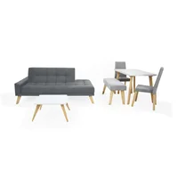 Sala Brunet Comedor Lugo Matiz 98X249X228 Plata