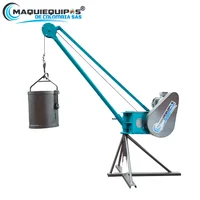Pluma Grúa 300 kg Motor EléctrTrifásico Weg Alemán Trifásico 1800RPM + Balde