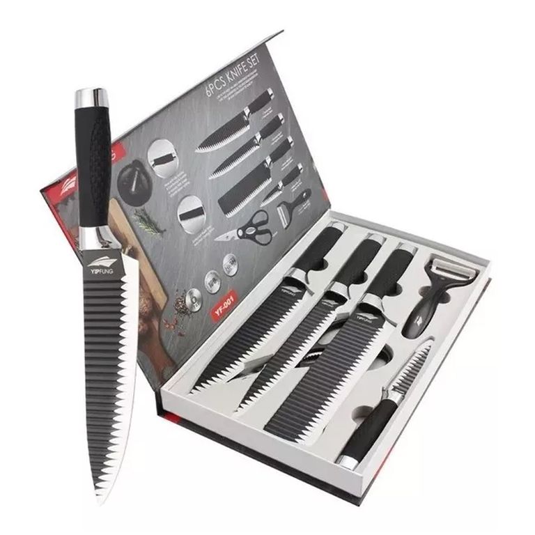 Juego Set de Cuchillos X 6 Piezas Profesional Genérico - Homecenter.com.co