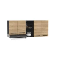 Mueble Superior Cocina 150 Luna RH (1c) Europeo/Wengue 60x150x31.5 cm Just Home Collection