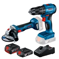Taladro Percutor 1/2 Pulgada 18v Gsb 185-Li + Pulidora 5 Pulgada 18v Gws 180-Li Motor Brushless Bosch