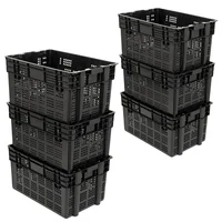 Set X6 Canastillas Organizadoras Apilables y Anidables 25 kg