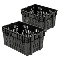 Set X2 Canastillas Organizadoras Apilables y Anidables 25 kg