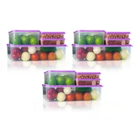 Set x12 Recipientes de Polipropileno para Organizar con Estilo Morado