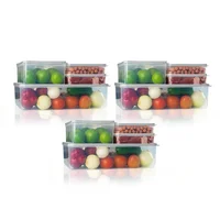 Set x12 Recipientes de Polipropileno para Organizar con Estilo Gris