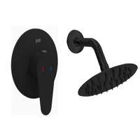 Ducha Monocontrol Vermont Negro Mate Stretto