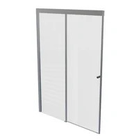 División de Baño Corrediza Cromo 150 x 195 cm