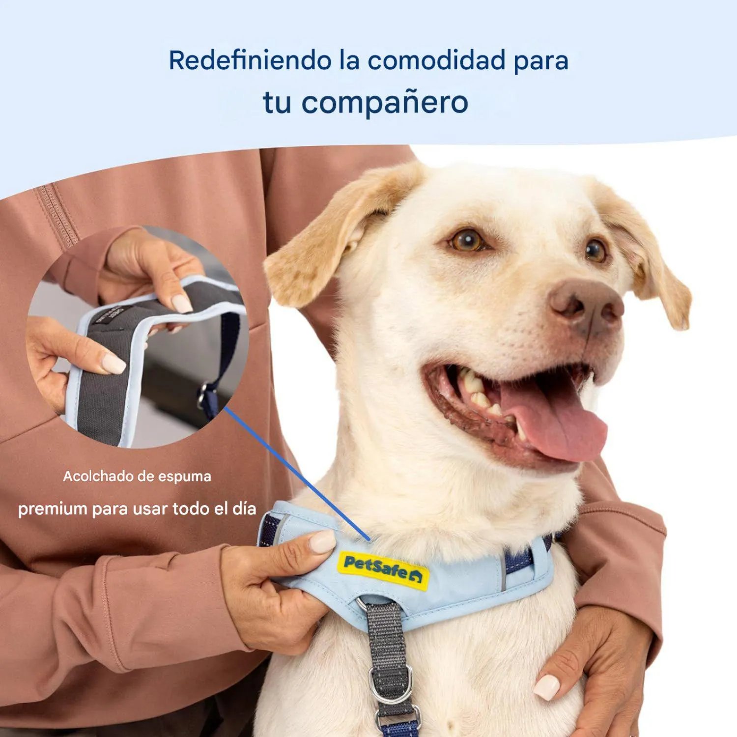 Arnés para Perros Nailon Acolchado Antitirones Talla M L Marca PetSafe