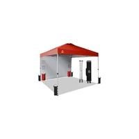 Toldo Rojo Desplegable de 10x10 Pies CROWN SHADES