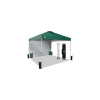 Toldo Desplegable para Exteriores con Pared Lateral Color Verde