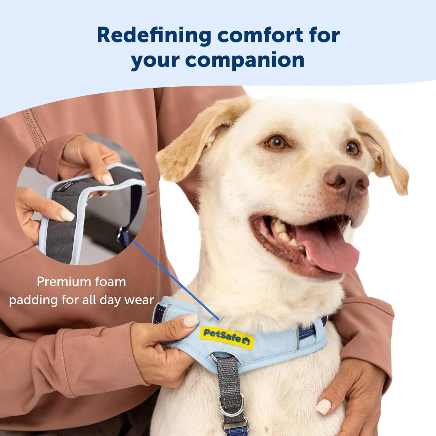 Arnés Para Perro Sin Tirones Acolchado De Cuero Petsafe 3