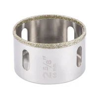Sierra Copa Diamantada de 2.5/8'' (67 mm) Borde Continuo Truper x 2 Unidades