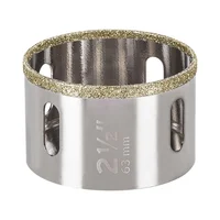 Sierra Copa Diamantada de 2.1/2'' (64 mm) Borde Continuo Truper x 2 Unidades