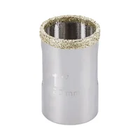 Sierra Copa Diamantada de 1'' (25 mm) Borde Continuo Truper x 4 Unidades