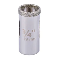 Sierra Copa Diamantada de 3/4'' (19 mm) Borde Continuo Truper x 4 Unidades