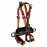 Arnés Premium Dielectrico Rescate Tipo y de 5 Argollas Con Faja Protector Lumbar y Protector Piernas - Sistema Anti Trauma