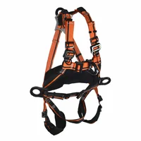 Arnés Premium Dielectrico Rescate Tipo H de 6 Argollas Con Faja Protector Lumbar y Protector Piernas