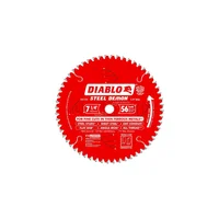 Hoja de Sierra Circular de 18,41cm de Diámetro y 1,58cm de Eje con 56 Dientes y Filo de Corte de Carburo