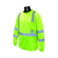 Camiseta de Seguridad Radians XL Verde con Manga Larga y Estilo Pullover