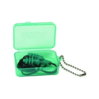 Tapones de Goma para Oídos Con Cuerda de Caucho Color Verde 23DB
